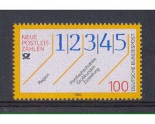 1993 - LOTTO/5319 - GERMANIA FEDERALE - ZONE POSTALI 1v.