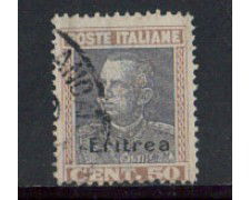1928 - LOTTO/ERIT128U - ERITREA -  50c.  VITT. EMENUELE - USATO