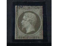 1863 - LOTTO/555 -  FRANCIA - 1c. VERDE OLIVA