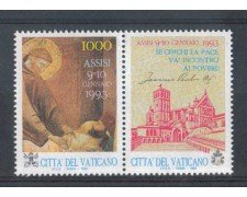 1993 - LOTTO/5776 - VATICANO - ASSISI INCONTRO PER LA PACE 1v. - NUOVO