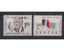 1964 - LOTTO/802 -  URUGUAY - DE GAULLE