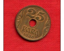 1938 - YUGOLSLAVIA - LOTTO/M21142 - 25 PARA  BRONZO