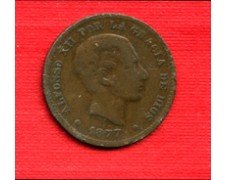 1877 - LOTTO/M23064 - SPAGNA - 5 CENTIMOS  ALFONSO XII°