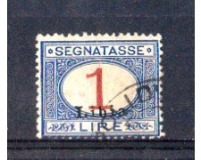 LIBIA - 1915 - LOTTO/LIBITS8U - SEGNATASSE 1 LIRA USATO