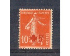 1914 - LOTTO/FRA146L - FRANCIA - +5 SU 10c. PRO CROCE ROSSA - LING.