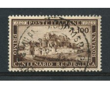 1949 - REPUBBLICA - 100 LIRE REPUBBLICA ROMANA - USATO - LOTTO/30273
