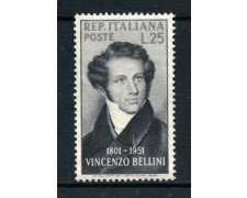 1952 - REPUBBLICA - VINCENZO BELLINI - NUOVO - LOTTO/30332