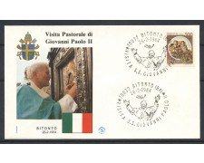 1984 - BITONTO (BA) - VISITA DI PAPA GIOVANNI PAOLO II° - BUSTA - LOTTO/31094