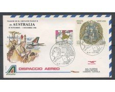 1986 - VATICANO - DISPACCIO AEREO VISITA PAPA IN AUSTRALIA - LOTTO/31115