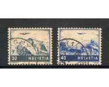 1948 - SVIZZERA - LOTTO/41695 - POSTA AEDREA - VEDUTE DIVERSE 2v. - USATI