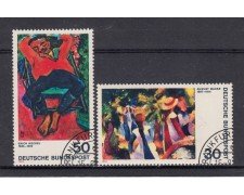 1974 - GERMANIA FEDERALE - PITTURE DI ESPRESSIONISMO 2v. - USATI - LOTTO/31494U