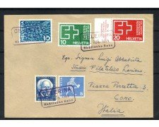 1964 - SVIZZERA - LOTTO/41709 - BUSTA PER L'ITALIA  ANNULLO FERROVIA RETICA
