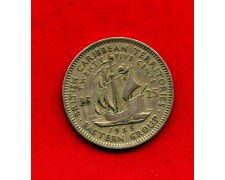 1955 - CARAIBI INGLESI - LOTTO/M47522 - 25 CENTESIMI REGINA ELISABETTA