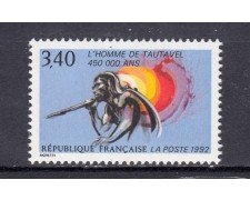 1992 - FRANCIA  - L'UOMO DI TAUTAVEL - NUOVO - LOTTO/31539
