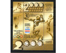 2000 - JUGOSLAVIA - MEDAGLIE VINTE A SYDNEY - FOGLIETTO - NUOVO - LOTTO/35537