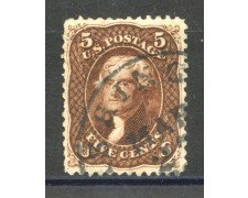 1861/62 - STATI UNITI - LOTTO/40802 - 5 Cent. BRUNO T. JEFFERSON - USATO