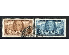 1954 - GERMANIA DDR - ANNIVERSARIO DELLA NAZIONE  2v. - USATI - LOTTO/36102