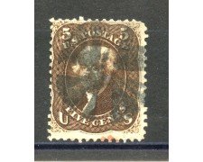 1861/62 - STATI UNITI - LOTTO/40815 - 5 Cent. BRUNO T. JEFFERSON - USATO