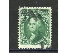 1861/62 - STATI UNITI - LOTTO/40816 - 10 Cent. VERDE G.WASHINGTON - USATO