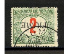 1918 - FIUME - LOTTO/39801 -  2F. SEGNATASSE - VARIETA' - USATO