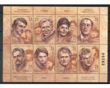 2019 - SERBIA REPUBBLICA - ATTORI  8v. - FOGLIETTO  NUOVI - LOTTO/35387