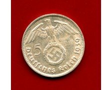 1939 - GERMANIA - 5 MARCHI HINDENBURG ARGENTO - ZECCA D - LOTTO/M30483