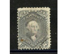 1861/62 - STATI UNITI - LOTTO/40820 - 24 Cent. VIOLETTO GRIGIO G.WASHINGTON - USATO