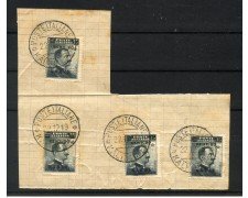 1919 - EGEO - CALCHI - LOTTO/40293 - 20 su 15 cent. - 4 VALORI USATI