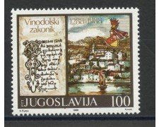 1988 - JUGOSLAVIA - LOTTO/38432 - CODICE DI VINODOL - NUOVO