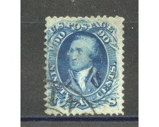 1861/62 - STATI UNITI - LOTTO/40824 - 90 Cent. AZZURRO  G.WASHINGTON - USATO
