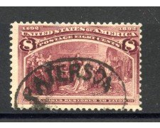 1893 - STATI UNITI - LOTTO/41532 - 8 CENT. ESPOSIZIONE COLOMBIANA - USATO