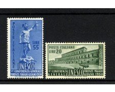 1950 - REPUBBLICA - LOTTO/42030 - UNESCO 2v. - LINGUELLATI