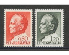 1972 - JUGOSLAVIA - EFFIGIE DI TITO 2v. NUOVI - LOTTO/34808