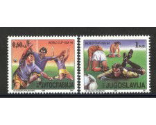 1994 - JUGOSLAVIA - MONDIALI DI CALCIO 2v. - NUOVI - LOTTO/35404