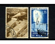 1951 - REPUBBLICA - LOTTO/42036 - FIERA DI MILANO 2v. - USATI