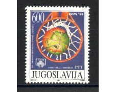 1988 - JUGOSLAVIA - LOTTO/38447 - CAMPIONATO DI BASKET - NUOVO