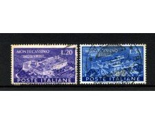 1951 - REPUBBLICA - LOTTO/42039 - ABBAZIA DI MONTECASSINO 2v. - USATI