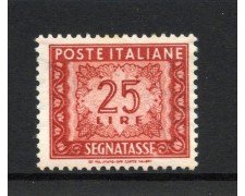 1954 - REPUBBLICA - LOTTO/42040 - 25 LIRE SEGNATASSE - LINGUELLATO