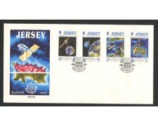1991 - JERSEY - LOTTO/41793 - EUROPA 4v. - BUSTA FDC