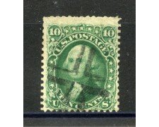 1861/62 - STATI UNITI - LOTTO/40799 - 10 Cent. VERDE G.WASHINGTON - USATO