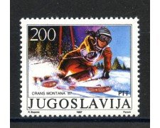 1987 - JUGOSLAVIA - LOTTO/38407 - MATEJA SVET SCIATORE - NUOVO