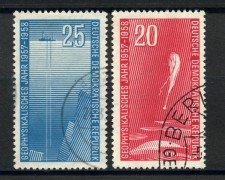 1958 - GERMANIA DDR - ANNO GEOFISICO 2v. - USATI - LOTTO/36146