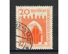 1958 - GERMANIA DDR - PORTO DI ROSTOCK - USATO - LOTTO/36153