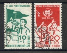 1958 - GERMANIA DDR - ORGANIZZAZIONE GIOVANILE  2v. - USATI - LOTTO/36154