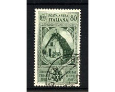 1932 - REGNO - LOTTO/47468 -  POSTA AEREA - 80 CENT. G.GARIBALDI - USATO