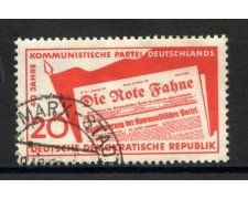 1958 - GERMANIA DDR - ANNIVERSARIO DEL PARTITO COMUNSTA - USATO - LOTTO/36157