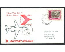1971 - REPUBBLICA - LOTTO/40329 - PRIMO VOLO AUSTRIAN AIRLINES ROMA-VIENNA