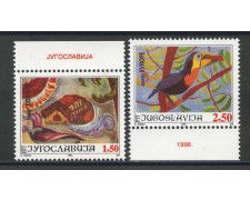 1996 - JUGOSLAVIA - GIOIA D'EUROPA 2v. - NUOVI - LOTTO/35454