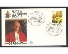 1983 - ITALIA - SEREGNO (MI) - VISITA DI S.S. GIOVANNI PAOLO II° - LOTTO/31180
