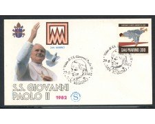 1982 - ITALIA - SAN MARINO - VISITA DI S.S. GIOVANNI PAOLO II° - LOTTO/31183